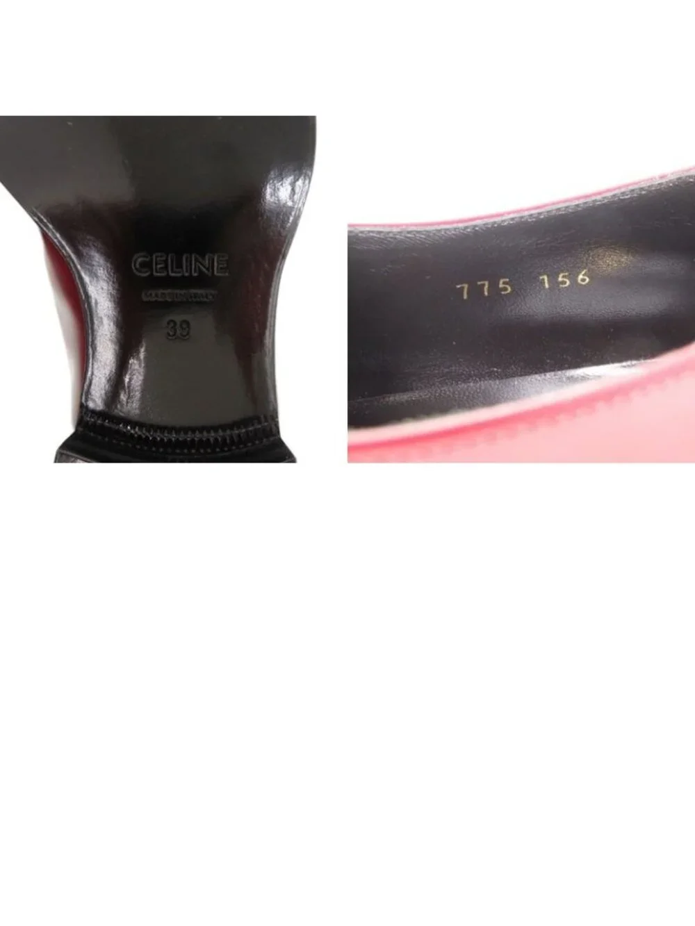 Celine Loafers Tassel Leather Red Shoes - Picture 10 of 10